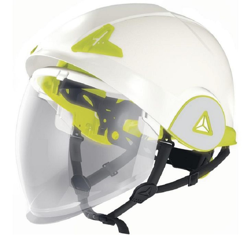 CASQUE ONYX BLANC VISIERE ELEC.