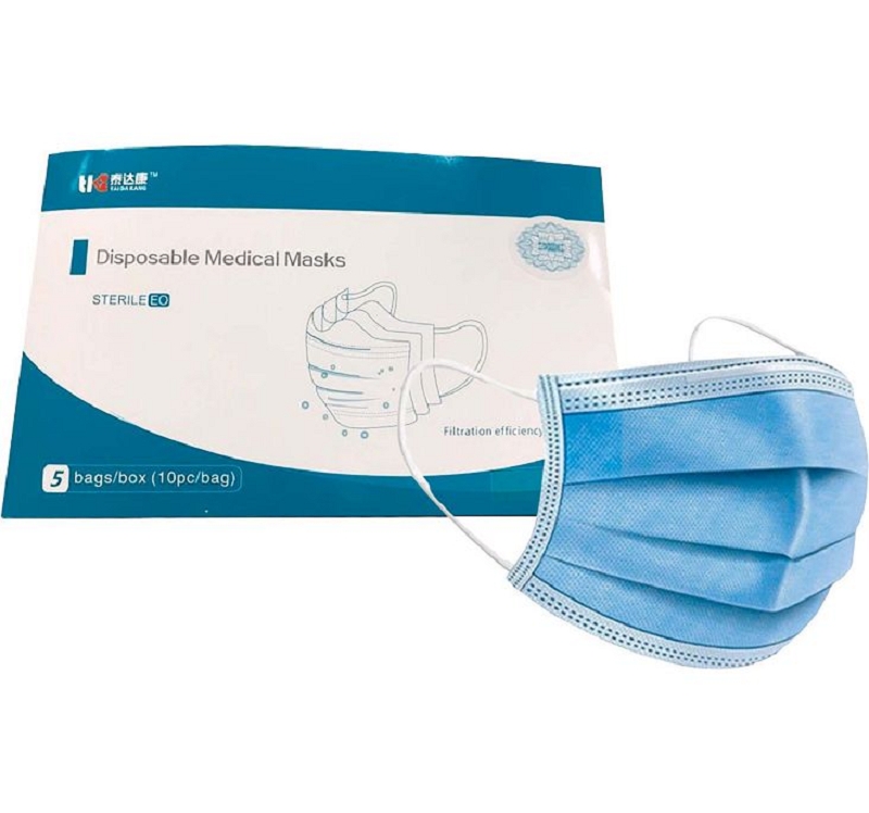 BOITE MASQUES MEDICAUX 3 PLIS (50PCS)