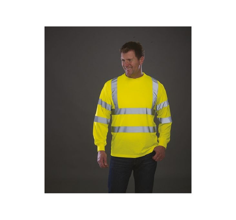 T-SHIRT HV LM JAUNE T S à 3XL