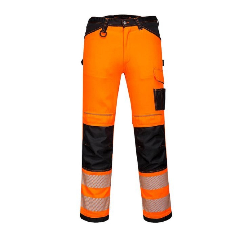 PANTALON HV ORANGE/NOIR PW303 T28 à 48