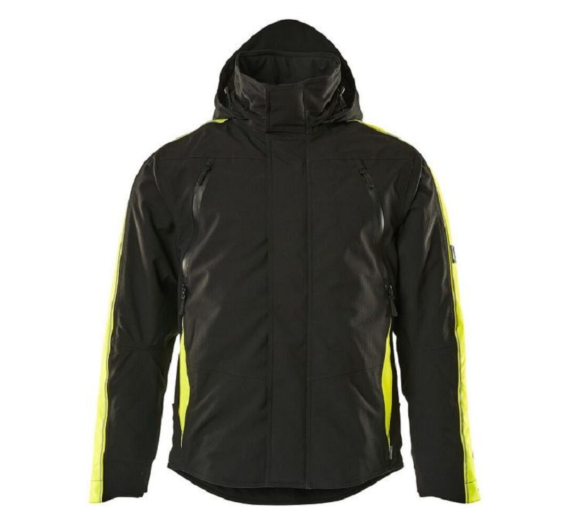 VESTE GRAND FROID NOIR/JAUNE T S à 2XL