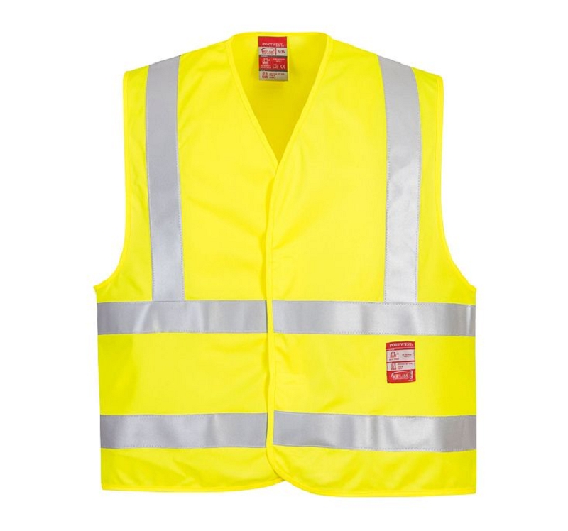 GILET HV FR75 JAUNE  T S/M à 4XL/5XL