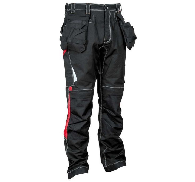 PANTALON GONDOMAR NOIR/ROUGE 38 à 58 (F)