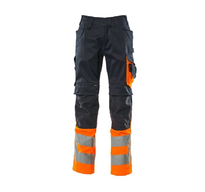 PANTALON HV LEEDS MARINE/ORANGE 44 à 62