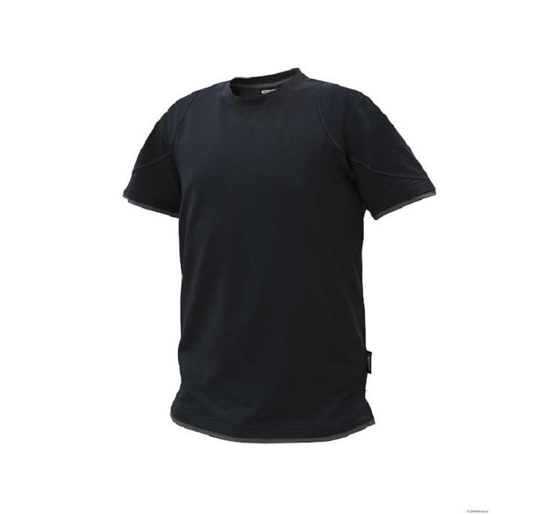 T-SHIRT KINETIC NOIR/GRIS T XS à 4XL