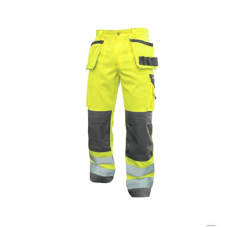PANTALON HV GLASGOW JAUNE/GRIS T 36 à 62
