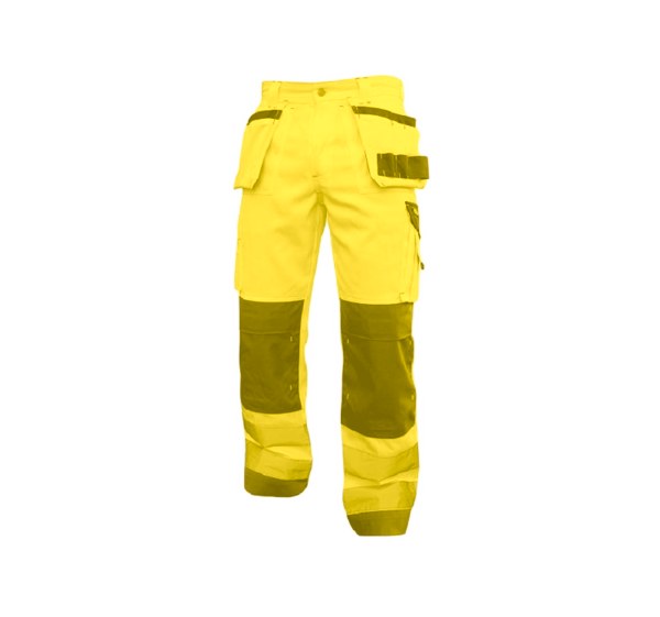 PANTALON HV GLASGOW JAUNE/GRIS T 36 à 62 2