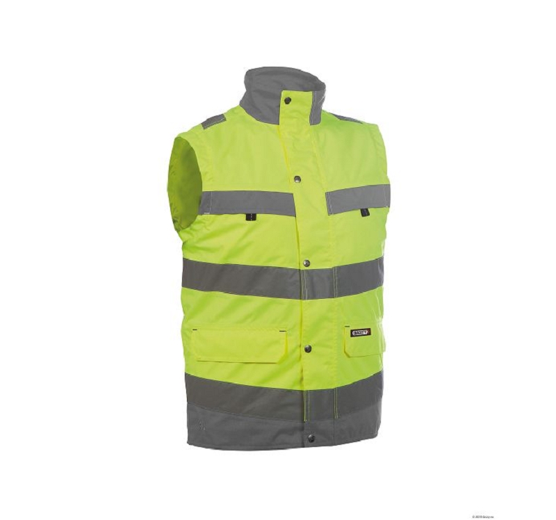 GILET HV BILBAO JAUNE/GRIS T XS à 3XL
