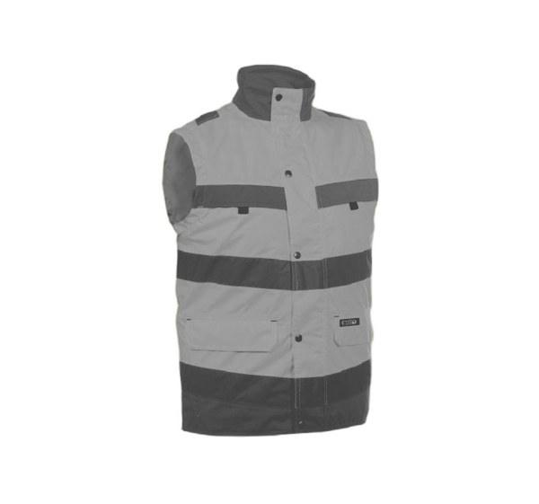 GILET HV BILBAO JAUNE/GRIS T XS à 3XL 7