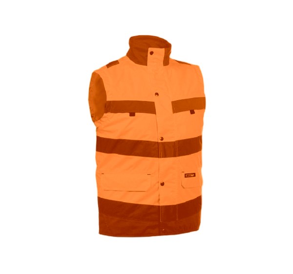 GILET HV BILBAO JAUNE/GRIS T XS à 3XL 5