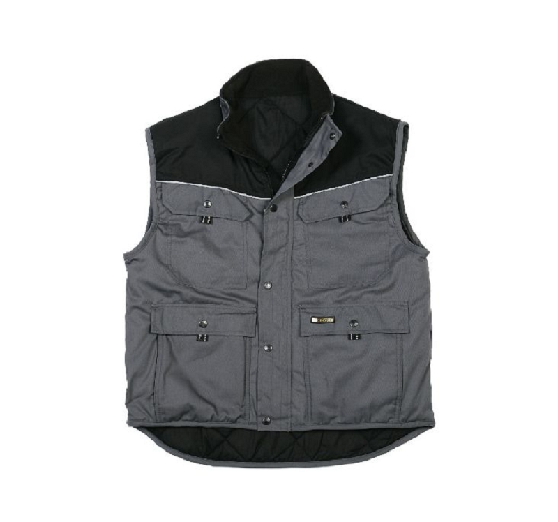 GILET BODY TEXAS GRIS/NOIR XS à 4XL