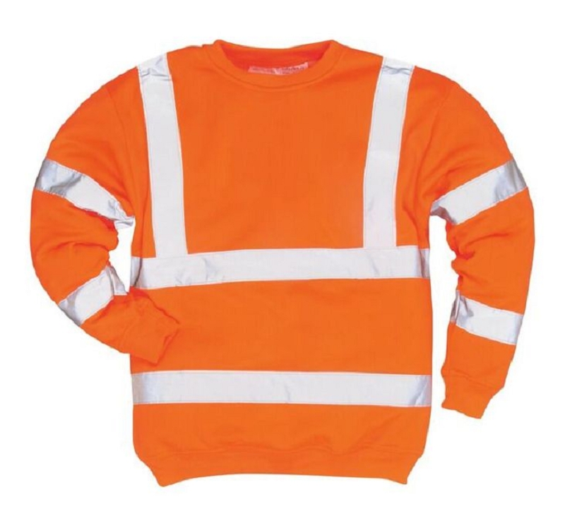 SWEAT SHIRT PC HV ORANGE XS à 5XL