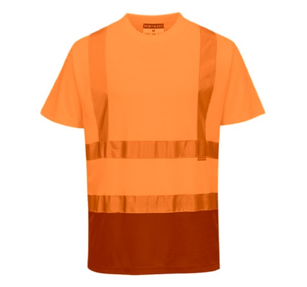 T-SHIRT HV JAUNE/MARINE T 3