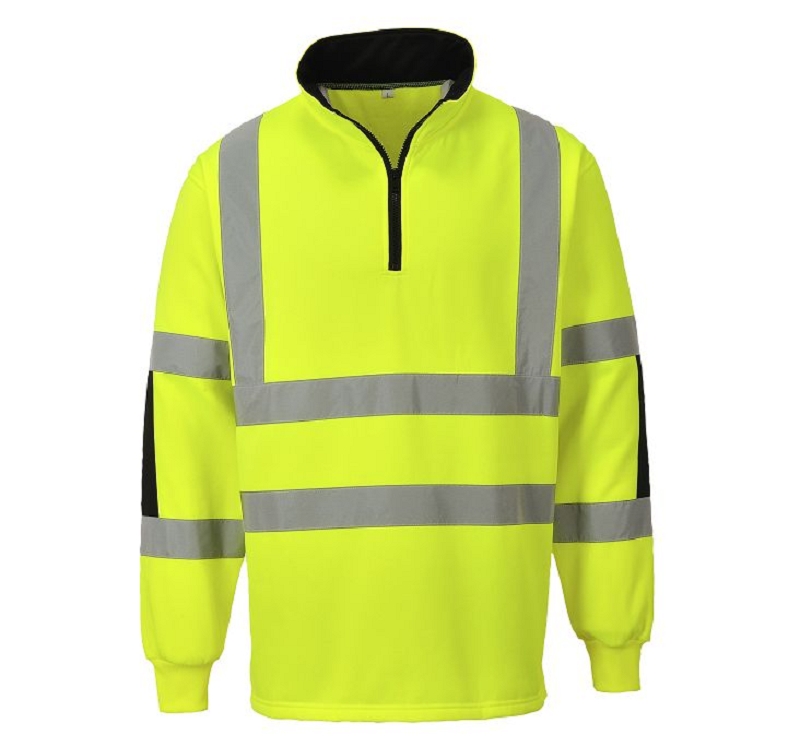 SWEAT-SHIRT B308 JAUNE/MARINE T S à 3XL