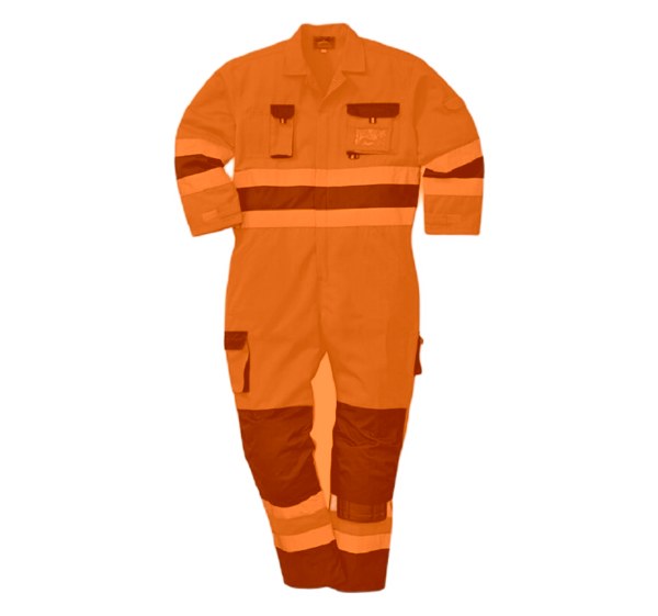 SALOPETTE HV ORANGE TX55 TS à 3XL 2