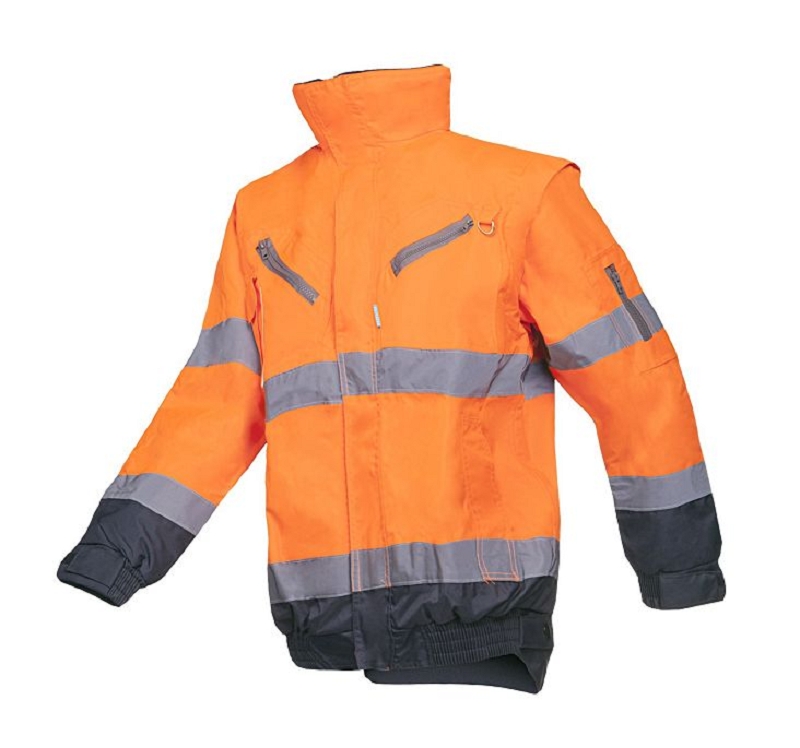 BLOUSON CAMPBELL ORANGE/MARINE S à 3XL