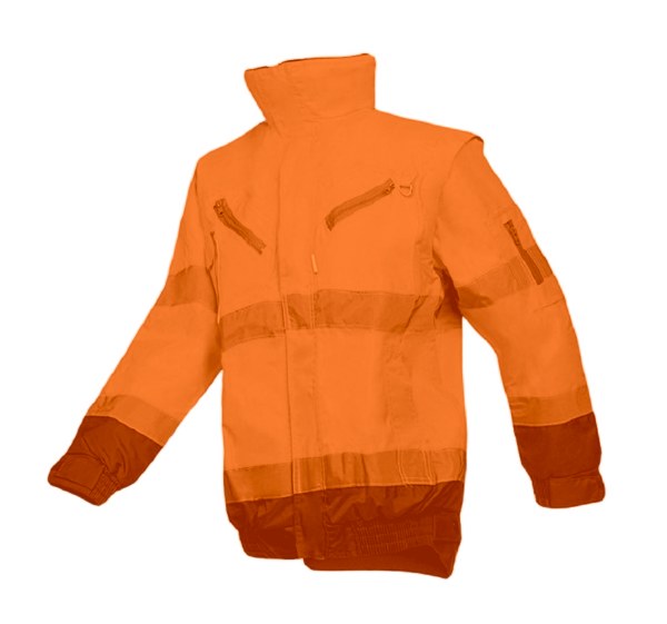 BLOUSON CAMPBELL ORANGE/MARINE S à 3XL 2