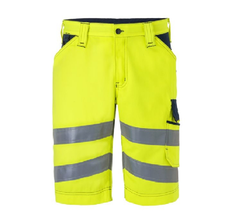 SHORT 80232 HV JAUNE/MARINE