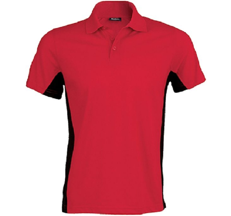 POLO K232 ROUGE/NOIR TS à 3XL