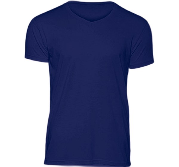 T-SHIRT COL V BLANC T S à 3XL 4