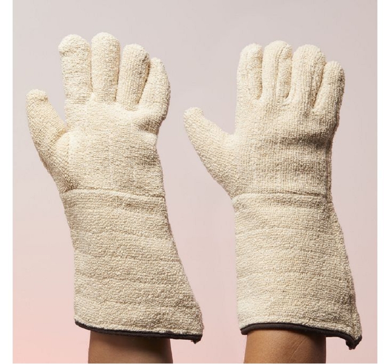 GANTS COTON BOUCLETTE MANCHETTE BOUCLETTE