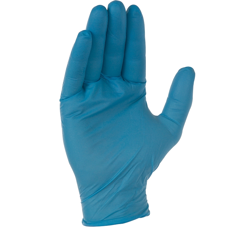 GANTS NITRILE BLEU NON POUDRES200PCS S-XL