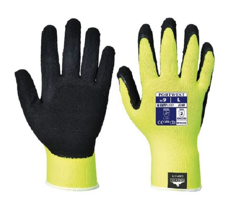 GANTS NYLON ENDUIT LATEX HV A340 S à XL