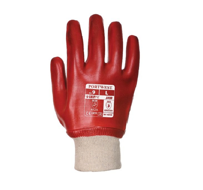 GANTS PVC POIGNET TRICOT 8-11
