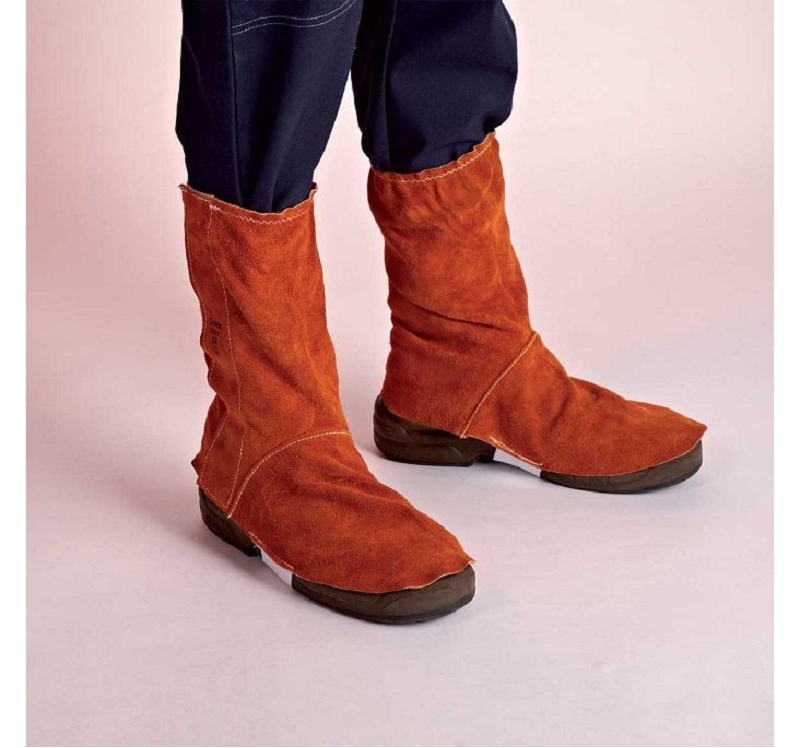 GUETRES CUIR CROUTE IGNIFUGEE