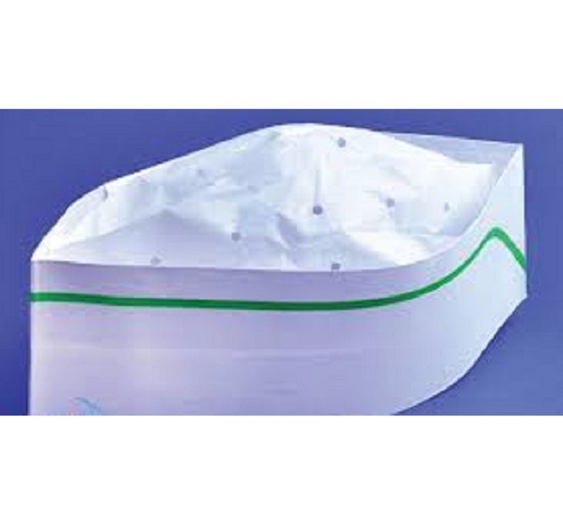 CALOT PAPIER AVEC LISERE VERT cart 1000 pc