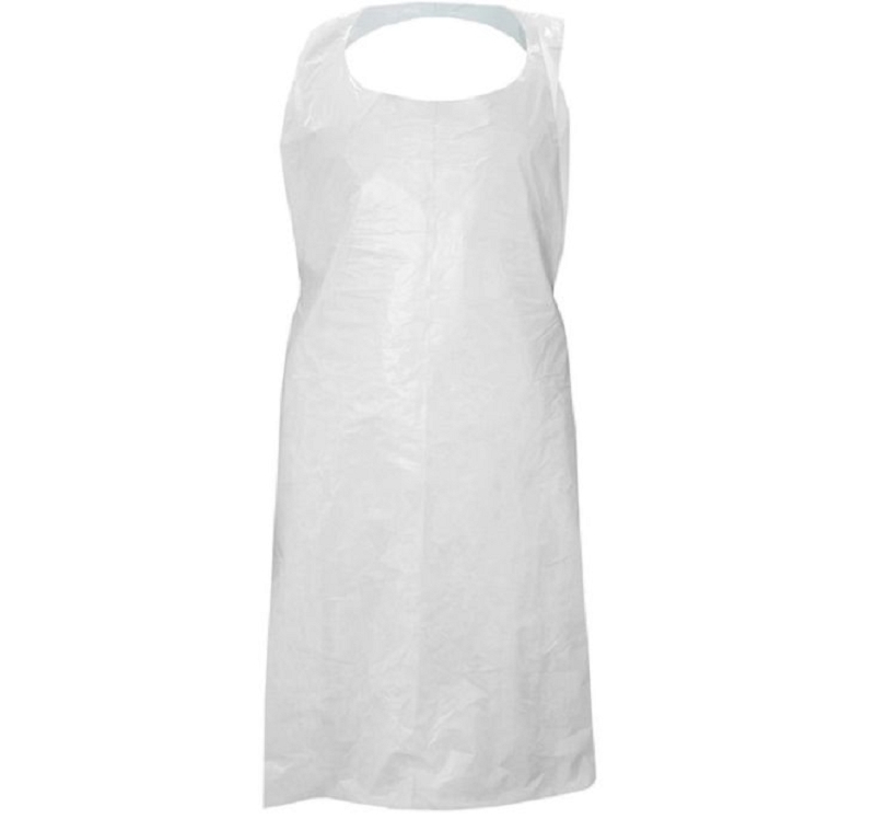 TABLIER PE A BAVETTE 125 X 81 SACHET 100PC